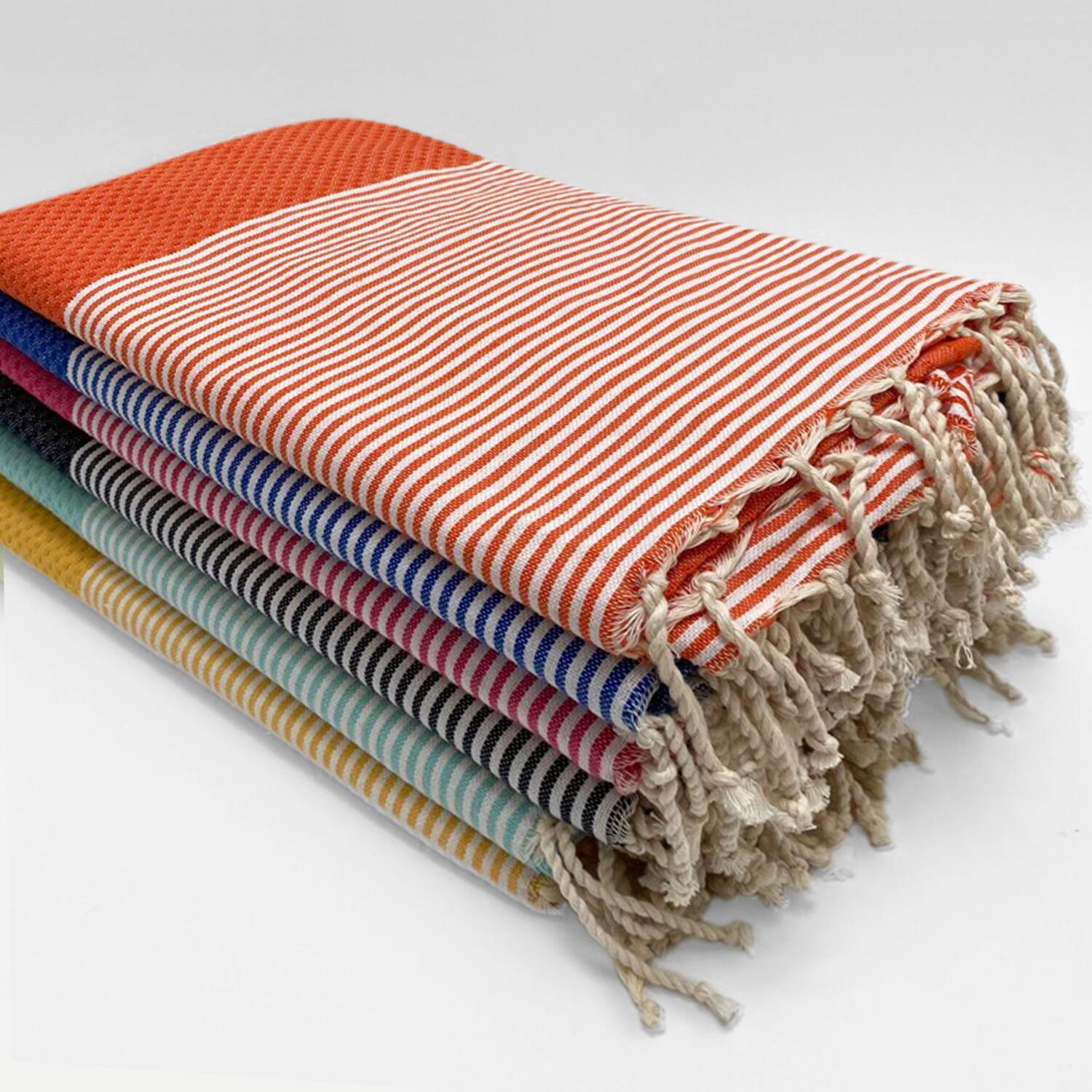 Fouta tradicional - Mikanda Topo - 100 x 200 cm  - 190 g/m² 3/3