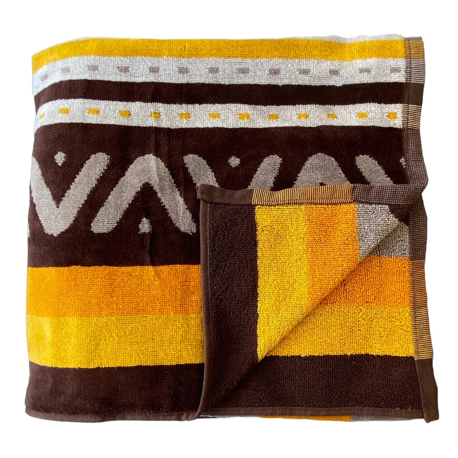 Serviette de plage XL éponge velours Jacquard - Macarena - 140x180cm - 400g/m² 3/3