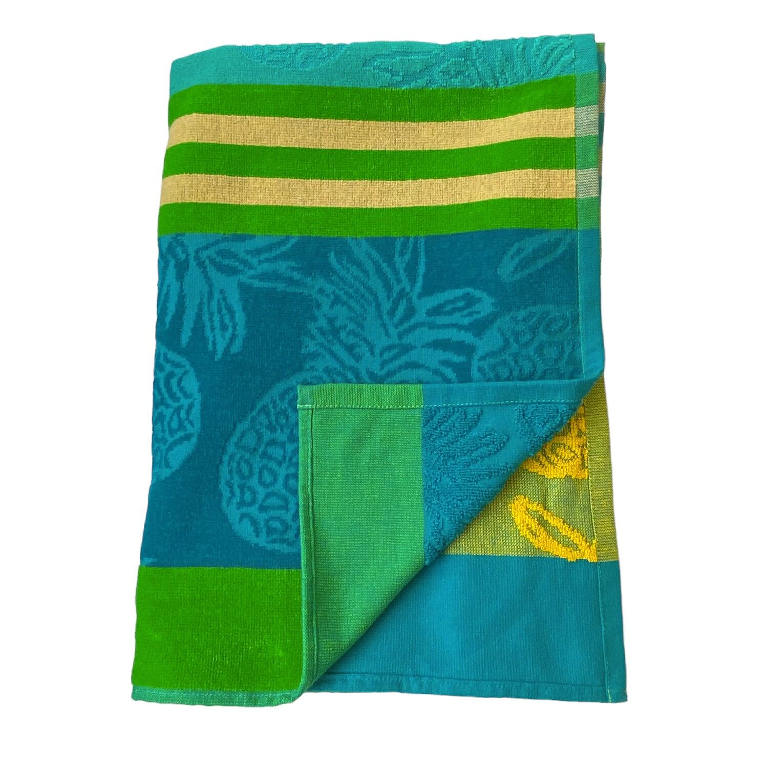 Serviette de plage éponge velours Jacquard ciselée - Cancun - 90x170cm - 340g/m² 3/3