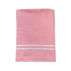 Fouta 0,90x1,70m tissage nid d'abeille 355 gr doublée éponge Waffle