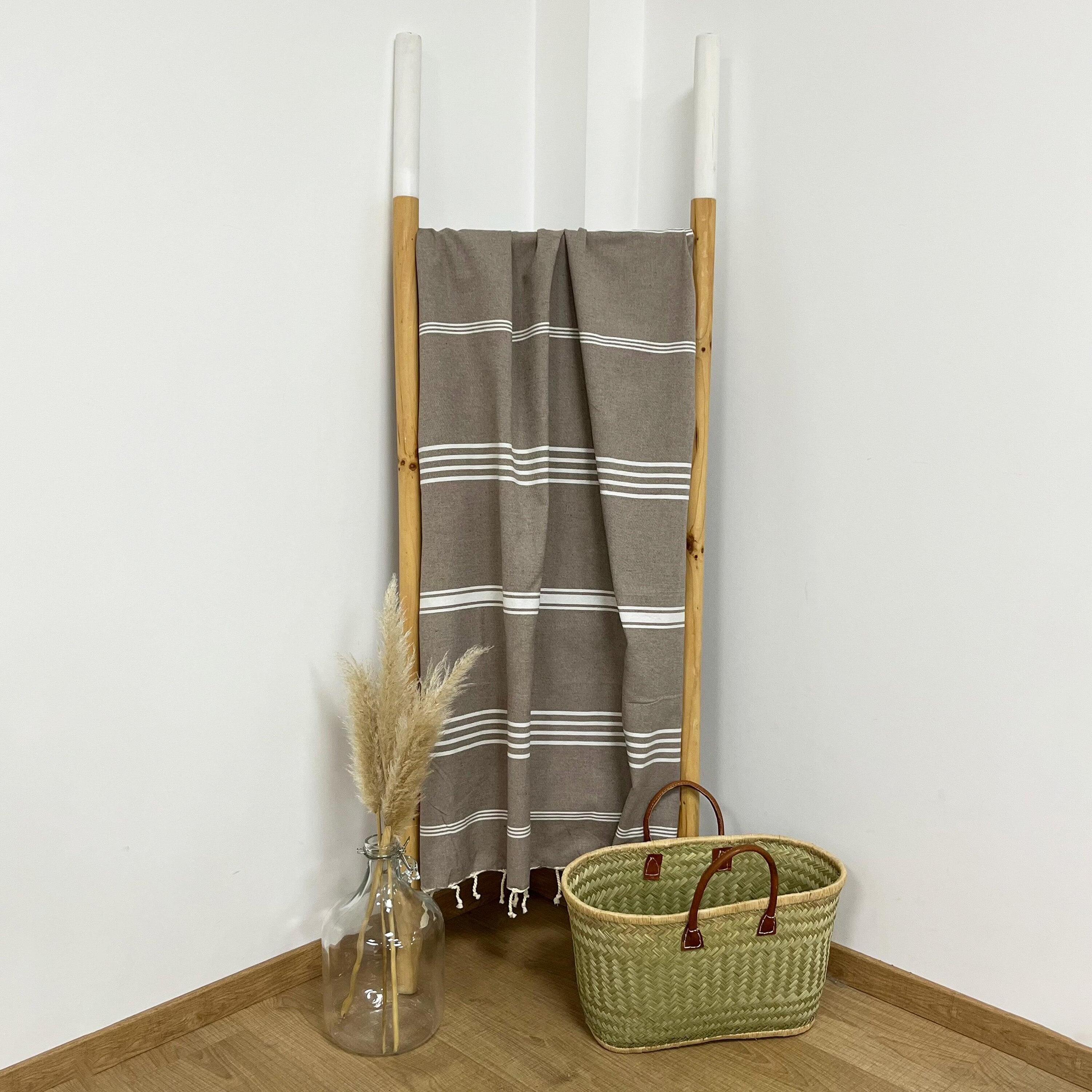 Traditionele Hamamdoek Kolora Taupe 100x200 190g/m² (1,5lbs) 3/6