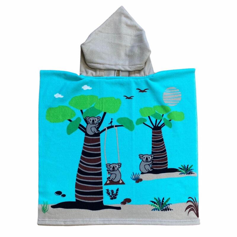 Microvezelponcho voor kinderen Schommel