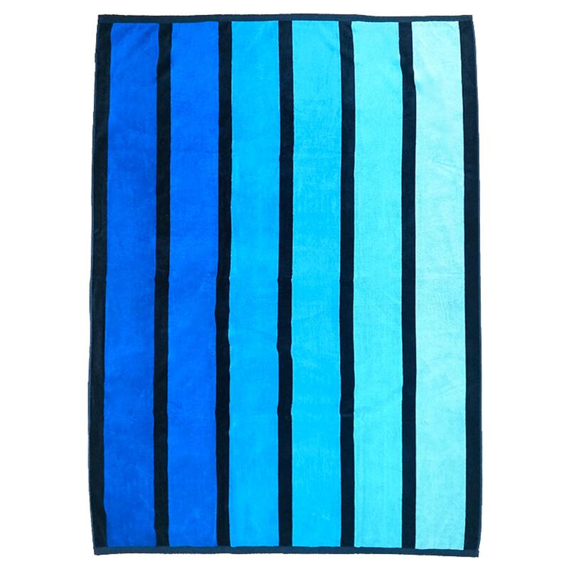 Asciugamano da spiaggia Happy Chic Happy Blue Velvet Jacquard Confezione XL