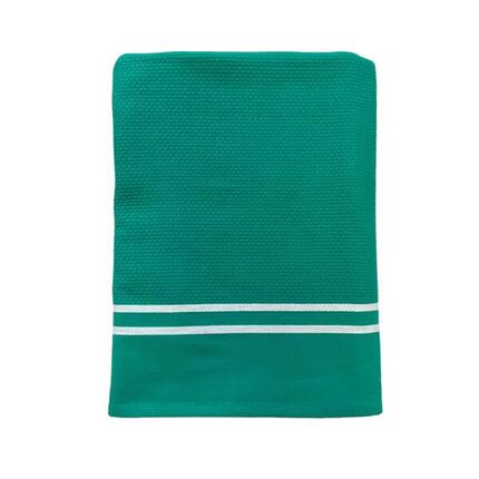 Fouta doublée éponge Waffle Anthracite 90x170 355g/m²