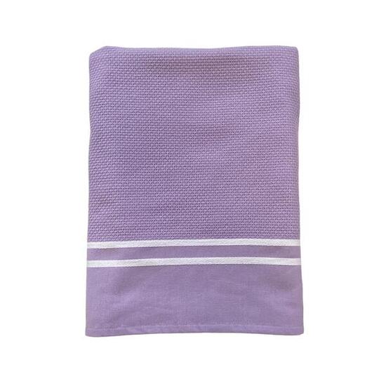 Fouta doublée éponge - Waffle Orchid - 90x170cm - 355g/m²