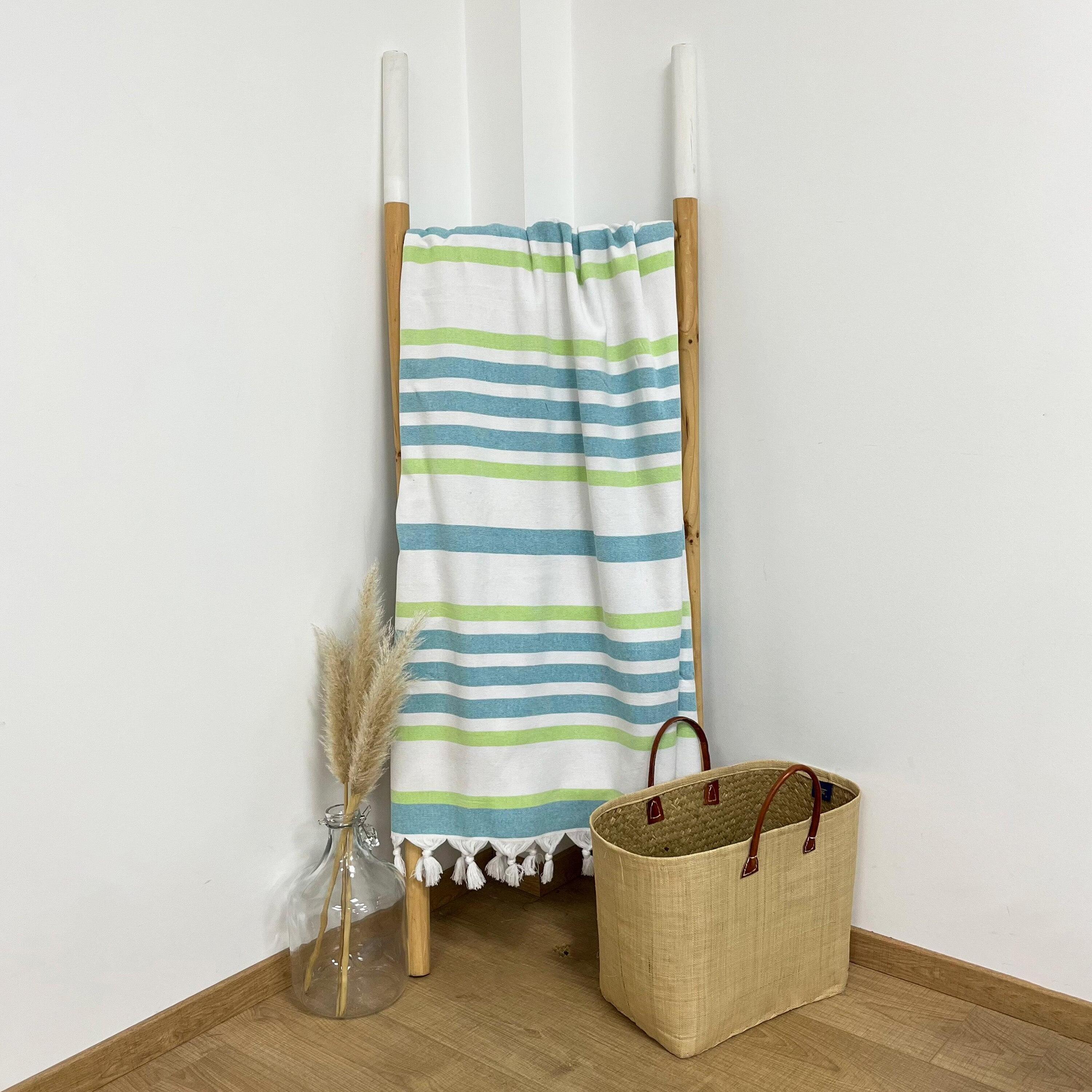 Fouta con forro de rizo - Latigo XL Lake - 140 x 180 cm - 340 g/m² 2/3