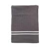 Wafel Antraciet badstof gevoerde handdoek 90x170 355g/m²