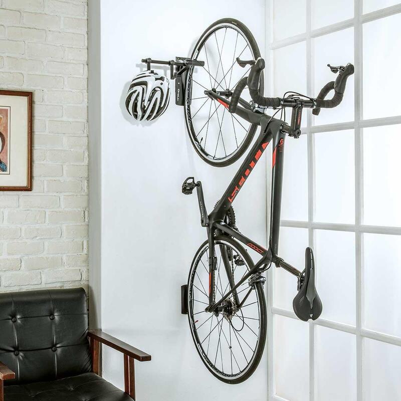 Soporte mural para bicicleta negro