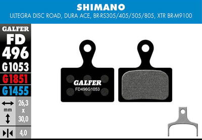 Pro remblokken voor shimano ultegra - zwart