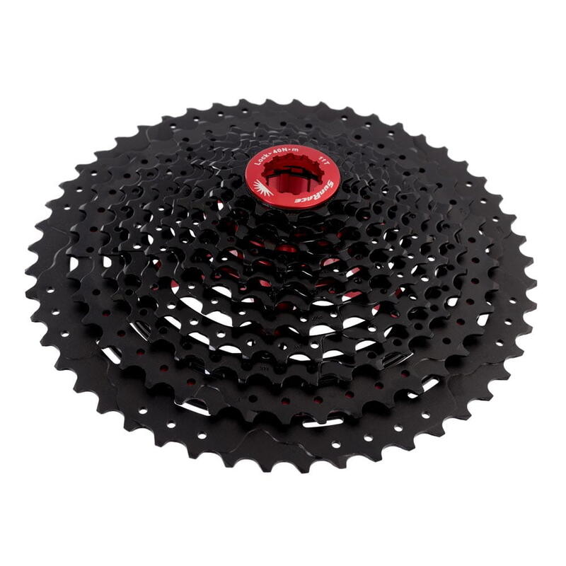 Cassette BTT Montaña MX80 11 Velocidades (11 -50 dientes) Negro Cromo