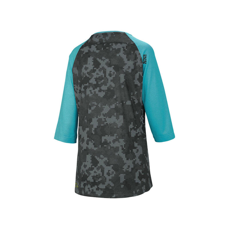 Carve Ladies Jersey - Turquoise/Camo - 3/4