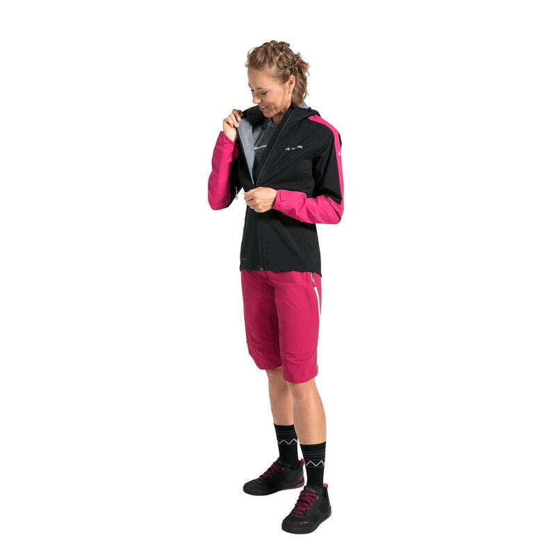 Chaqueta para mujer Moab Rain Jacket II - Negra/Rosa