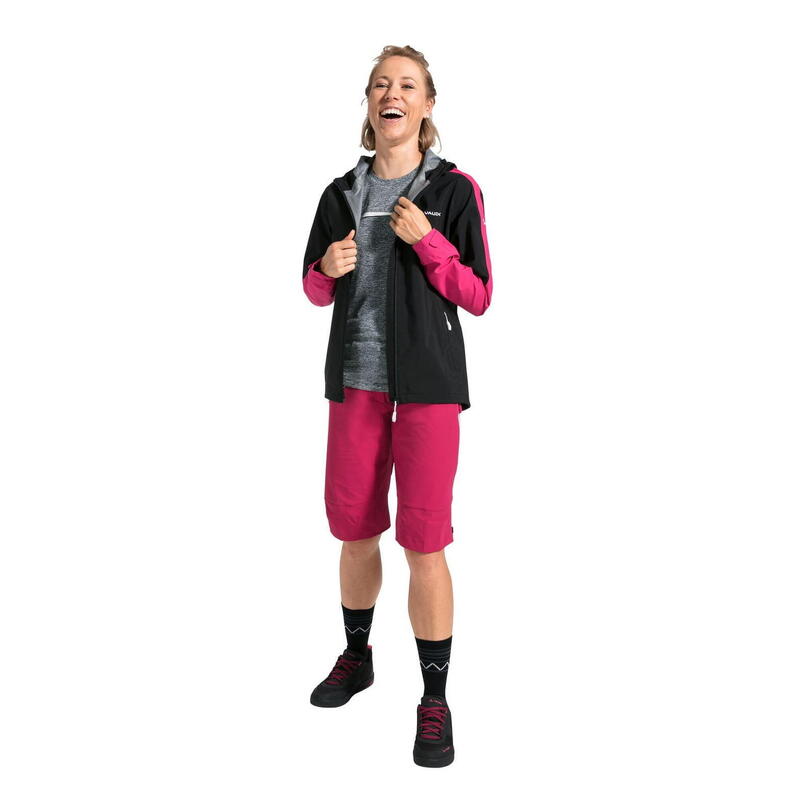 Chaqueta para mujer Moab Rain Jacket II - Negra/Rosa