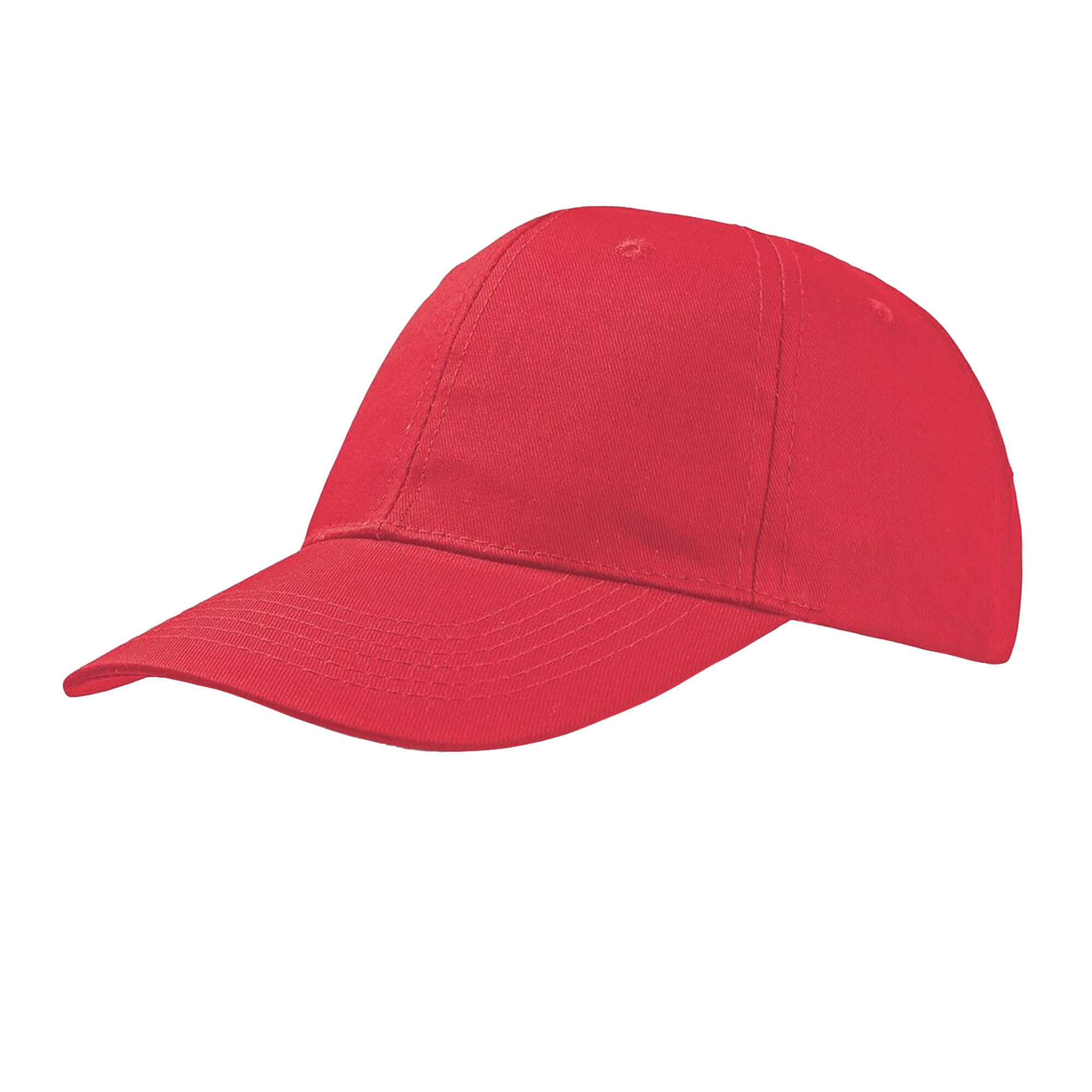 ATLANTIS Start 6 Panel Baseball Cap (Pack of 2) (Red)