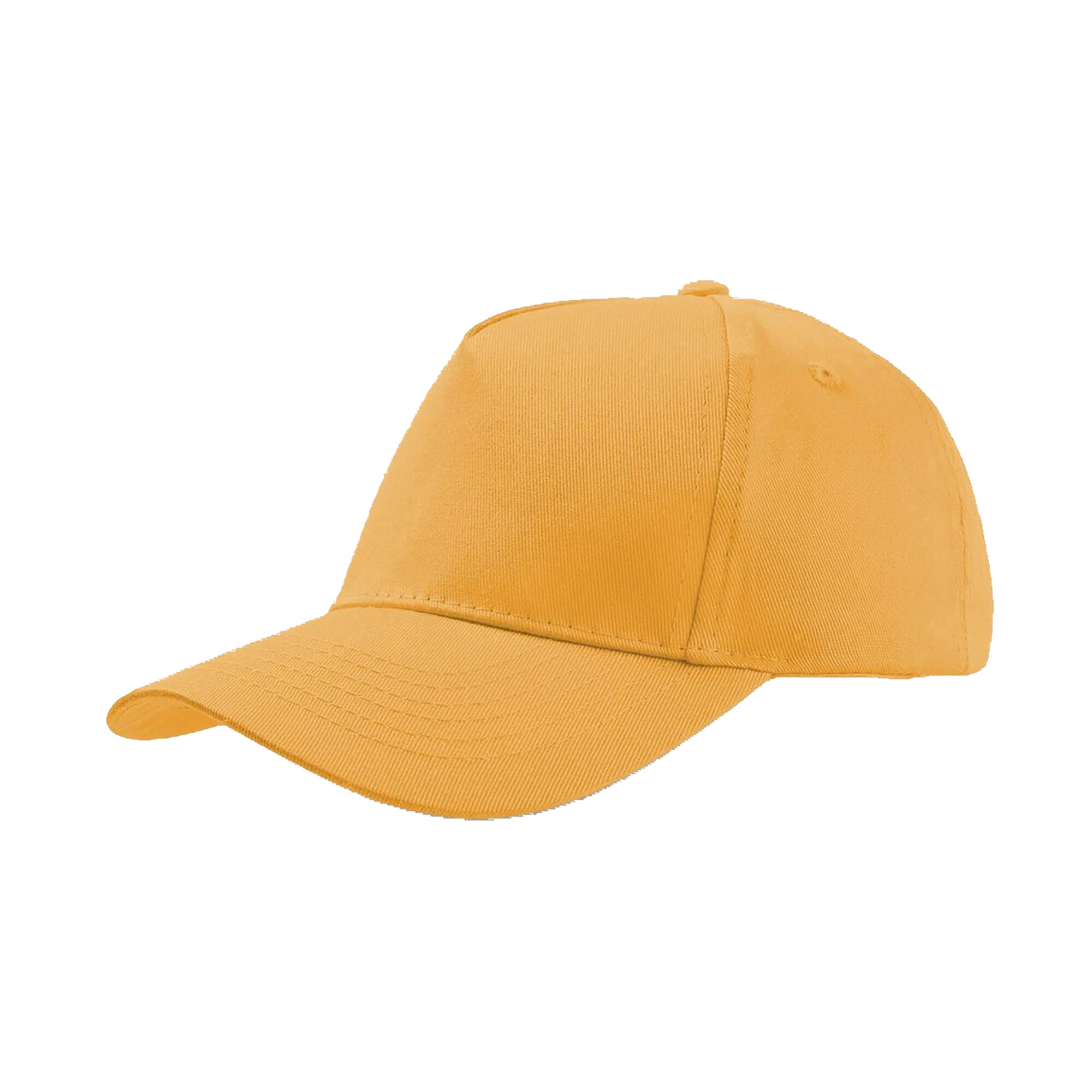 Childrens/Kids Start 5 Cap 5 Panel (Pack of 2) (Yellow) 1/3