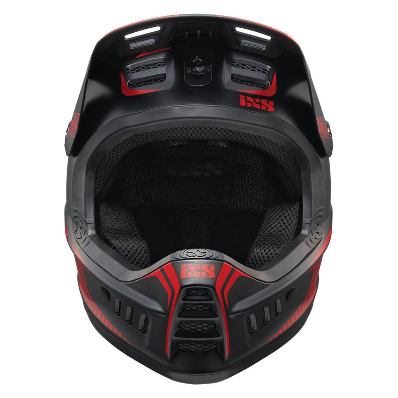 Casque Xact Fullface - noir/rouge fluo