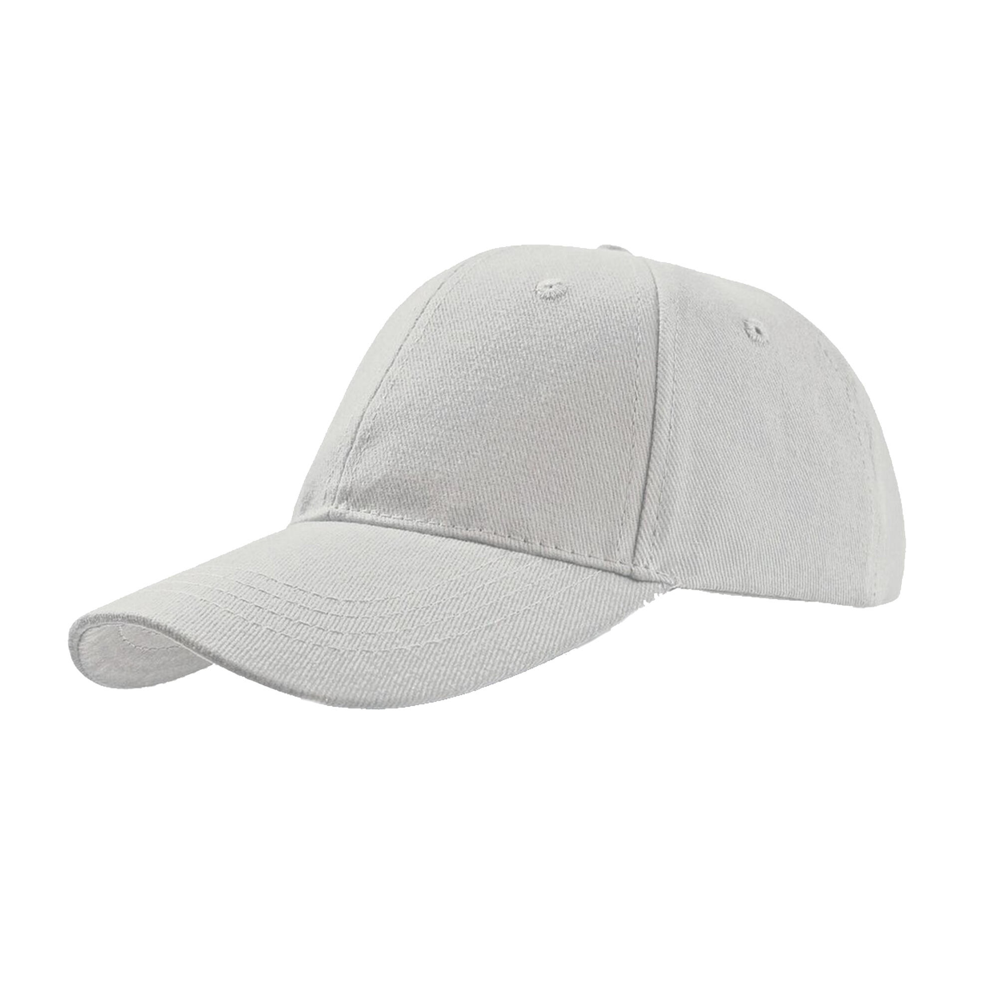 ATLANTIS Liberty Six Brushed Cotton 6 Panel Cap (White)