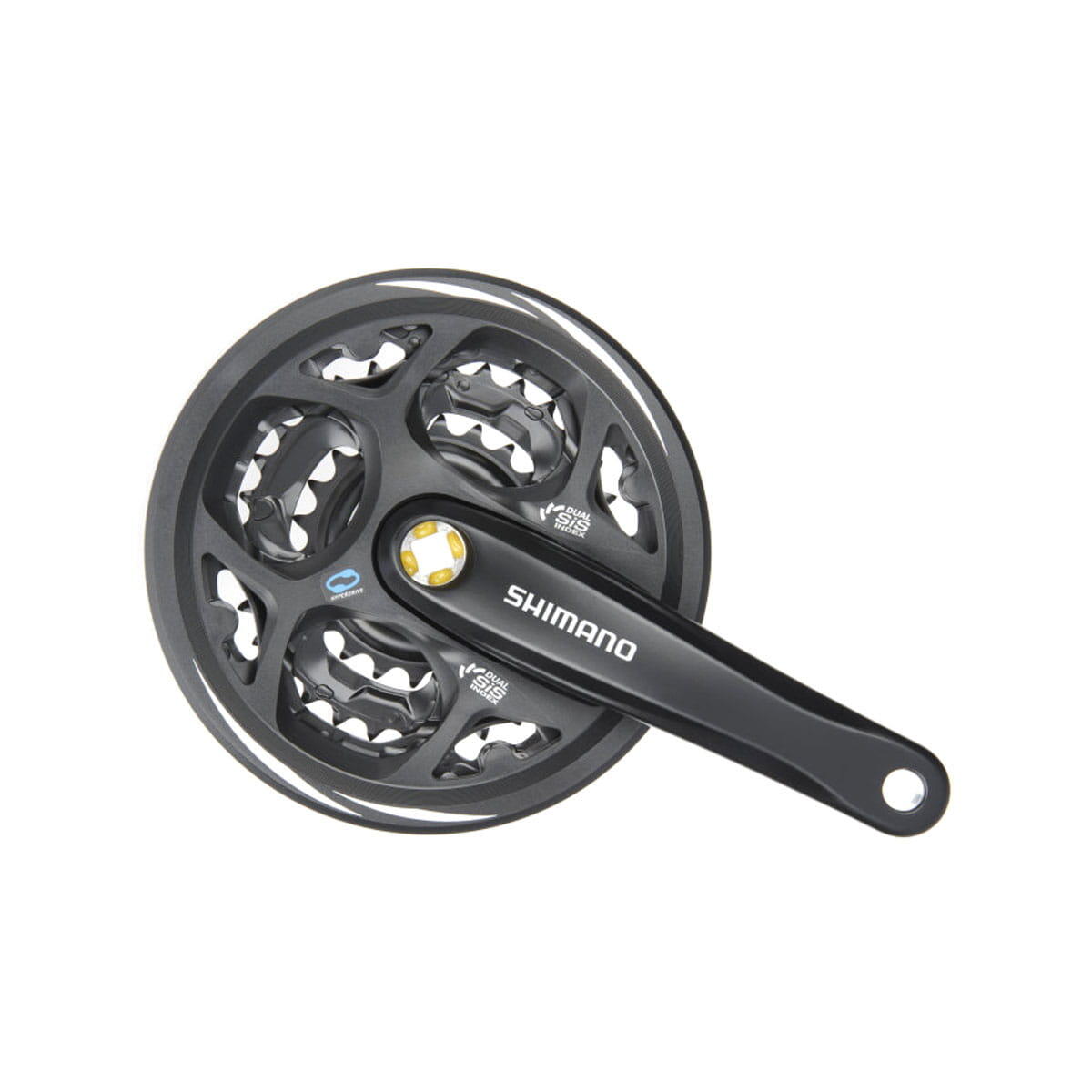 Shimano 42/32/22 Guarnitura Altus nera