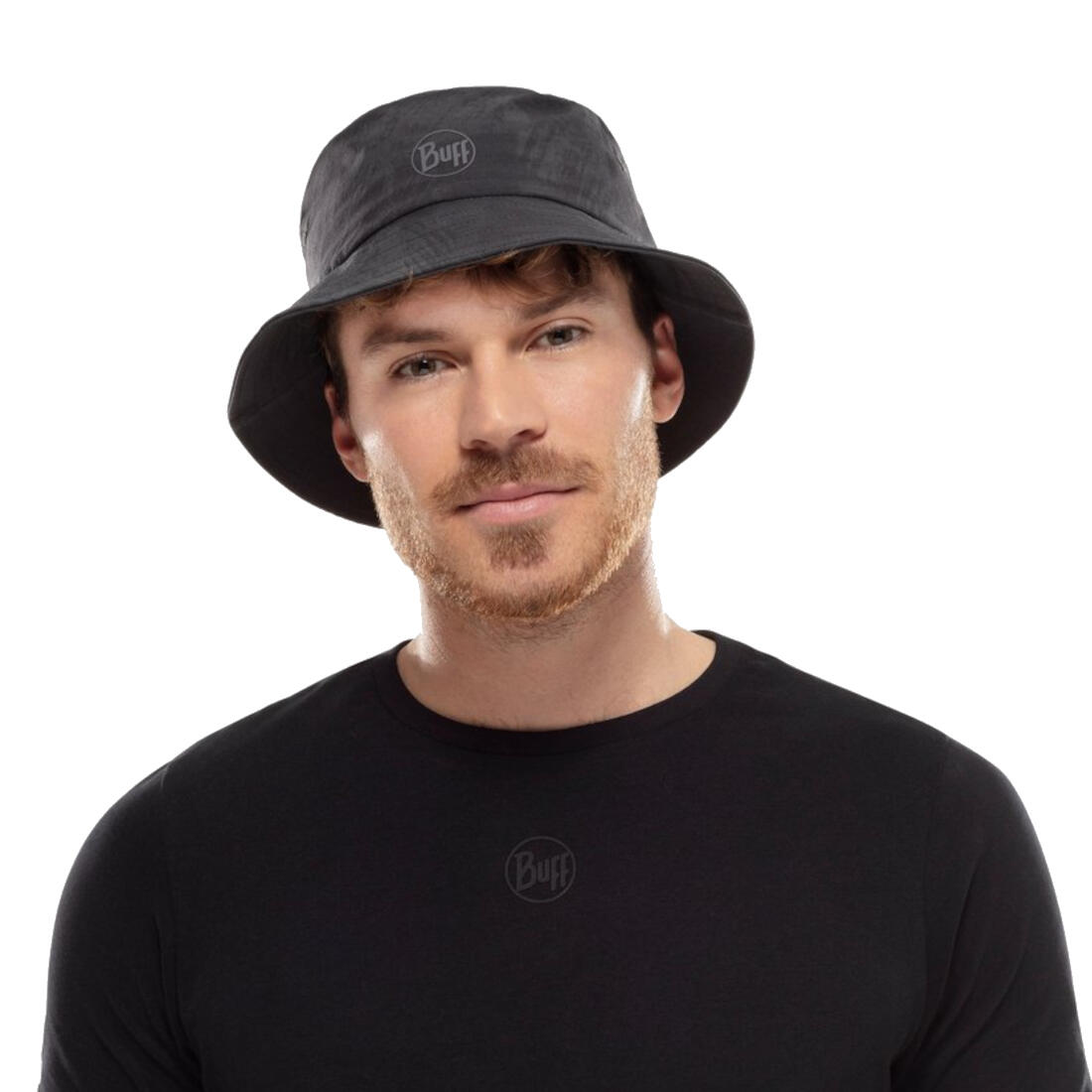 Gorros Buff Trek Bucket Hat Rinmann Black Negro 2/3