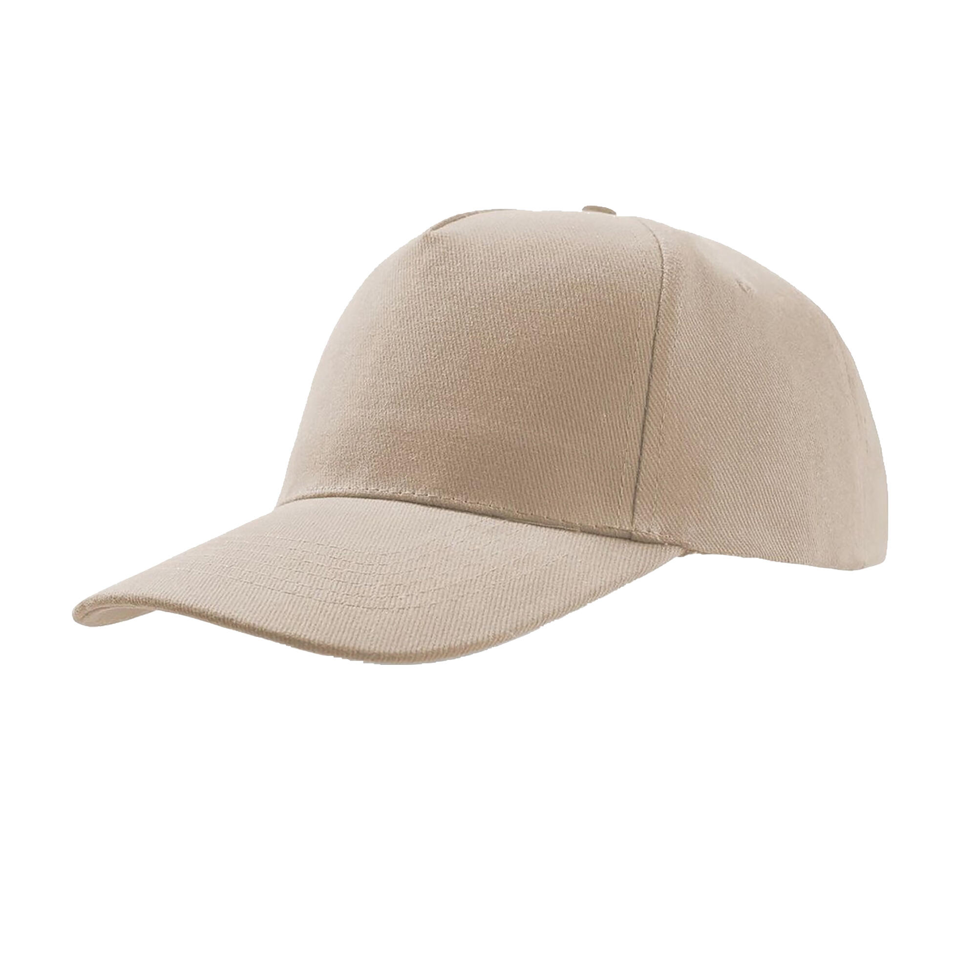 Liberty Five Heavy Brush Cotton 5 Panel Cap (Khaki) 1/4