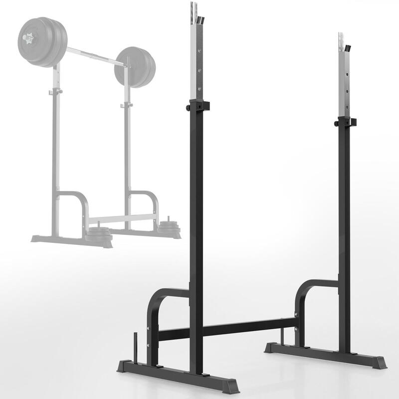 Soporte barra pesas vertical para rack de entrenamiento