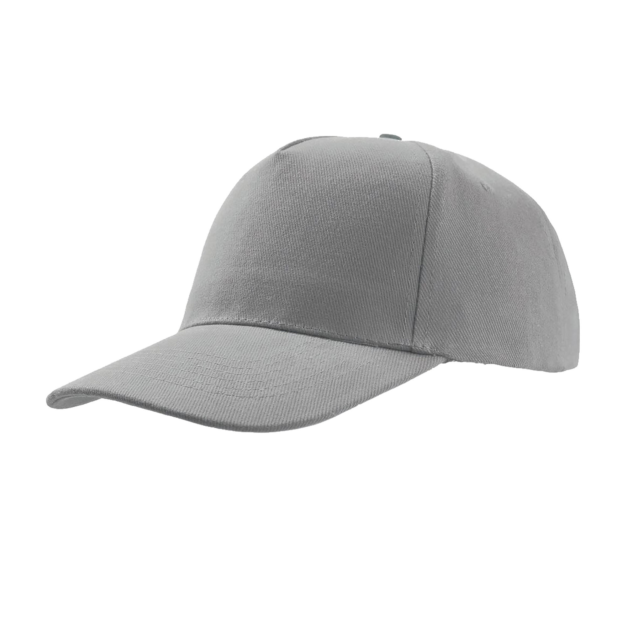 ATLANTIS Liberty Five Heavy Brush Cotton 5 Panel Cap (Light Grey)