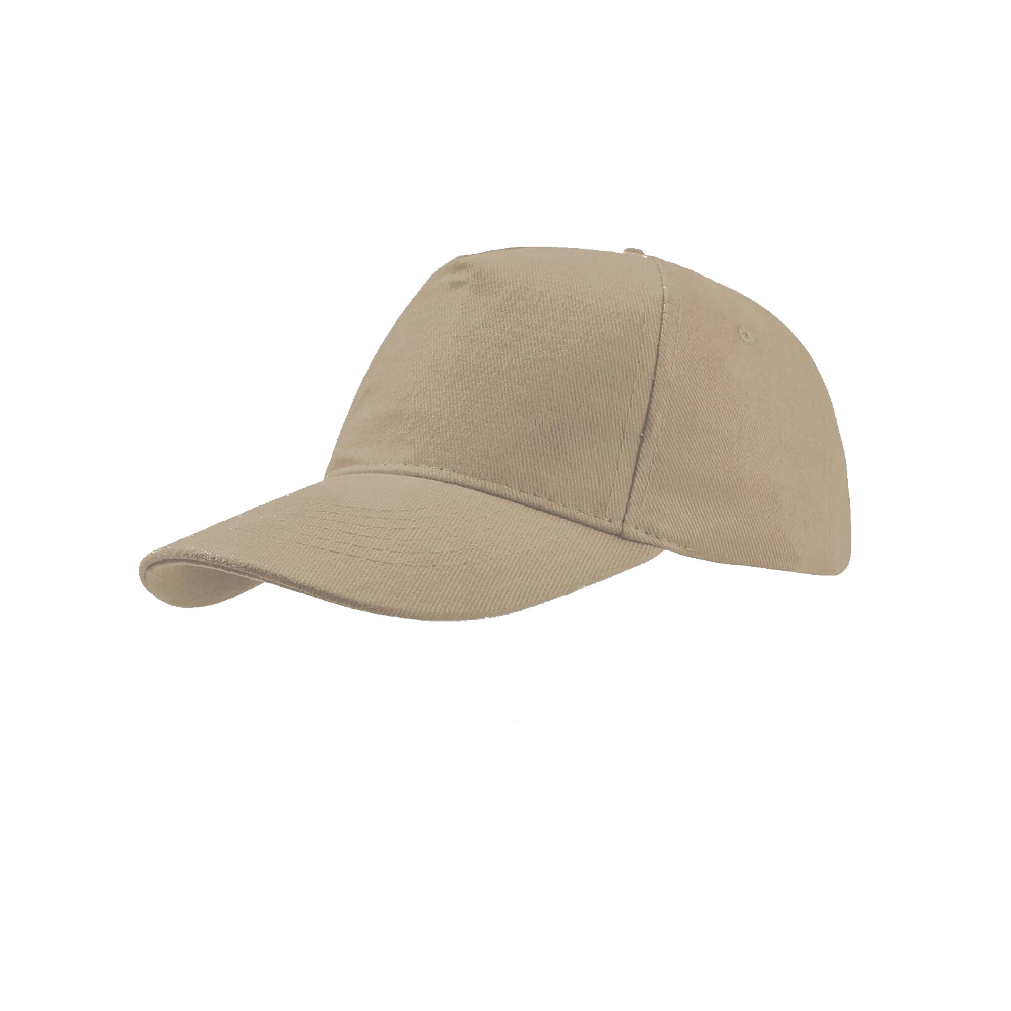 ATLANTIS Liberty Five Buckle Heavy Brush Cotton 5 Panel Cap (Khaki)