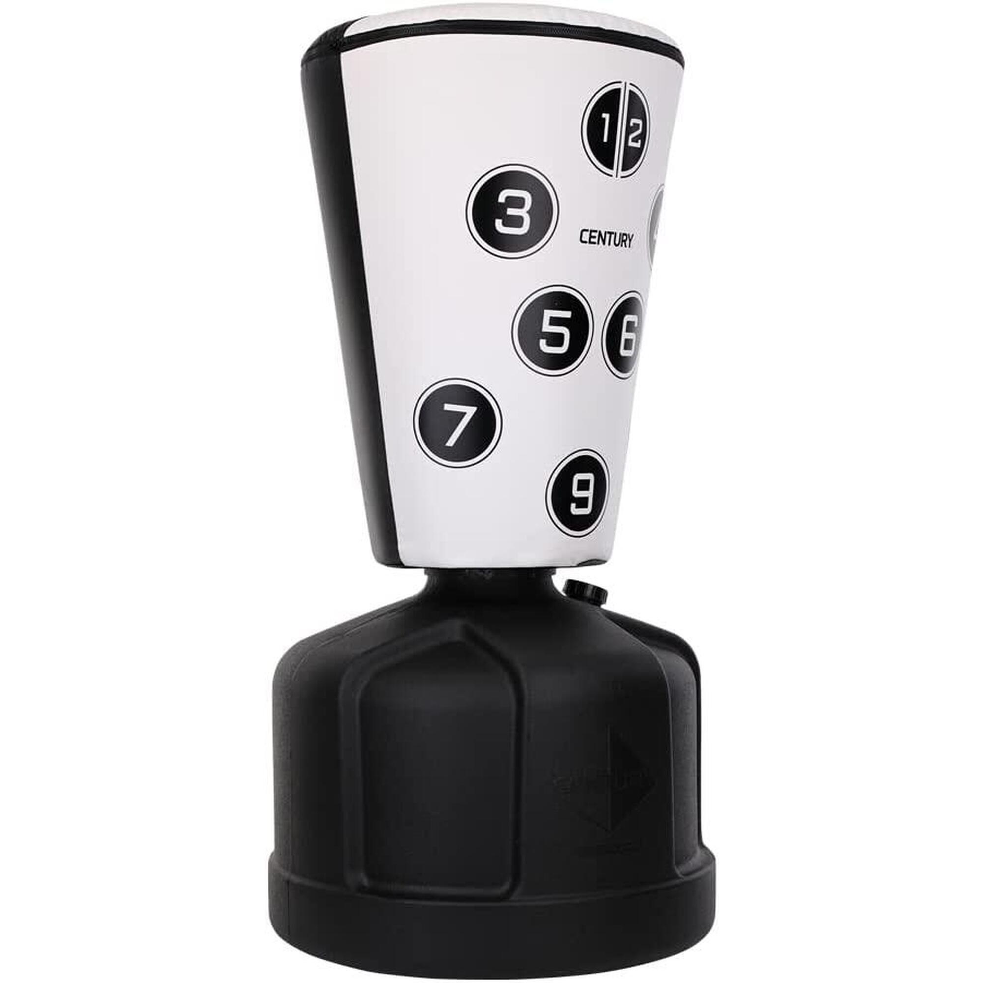 Century - Sac De Frappe Sur Pied Avec Zones De Frappe Noir Wavemaster Uppercut - Sac De Frappe - Blanc|noir - Taille Unique - Decathlon