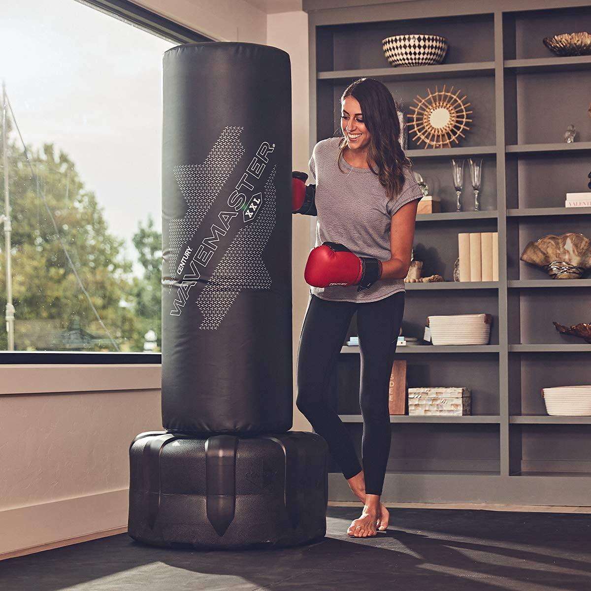 Saco de boxeo de pie Kickboxing 175 cm negro Adultos Wavemaster XXL Century 3/3