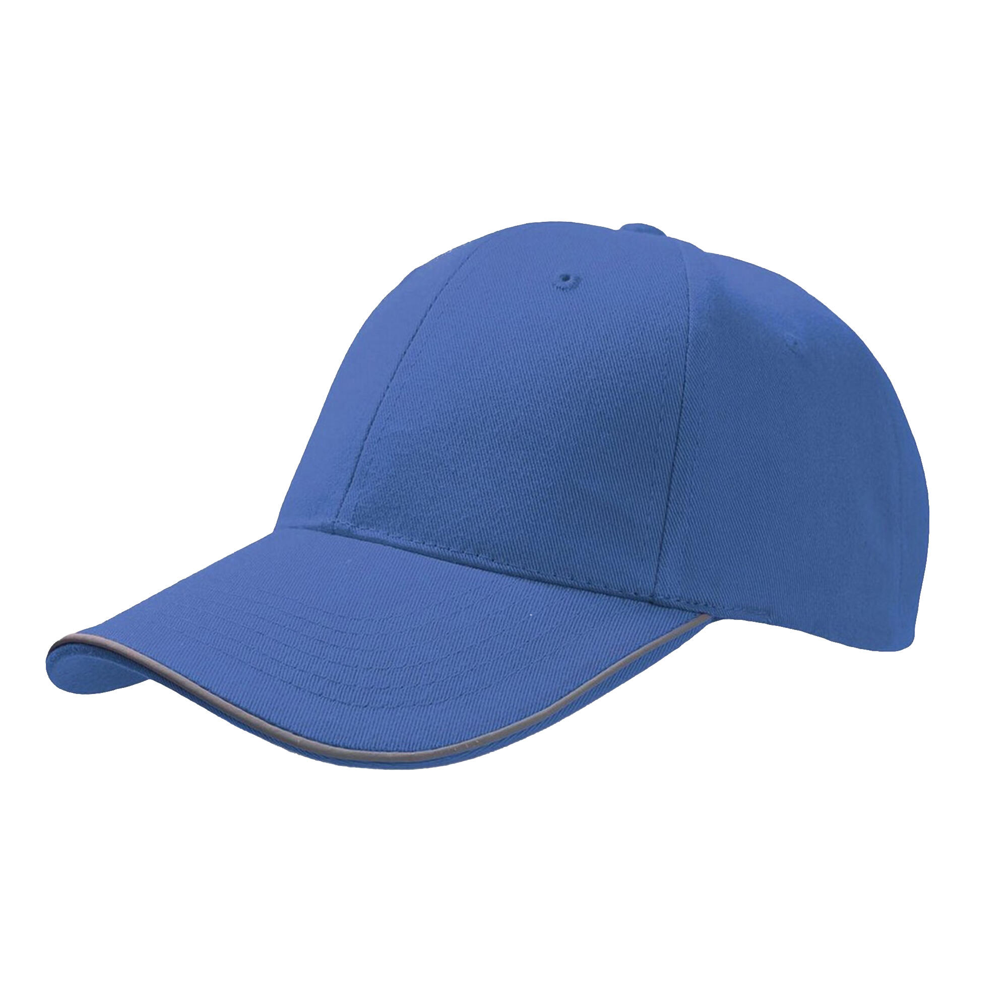 ATLANTIS Reflect 6 Panel Reflective Piping Baseball Cap (Royal)