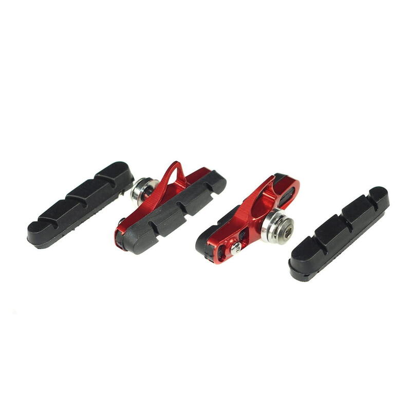 Brake Pads Patins et plaquettes de frein - pour jantes en aluminium - rouge