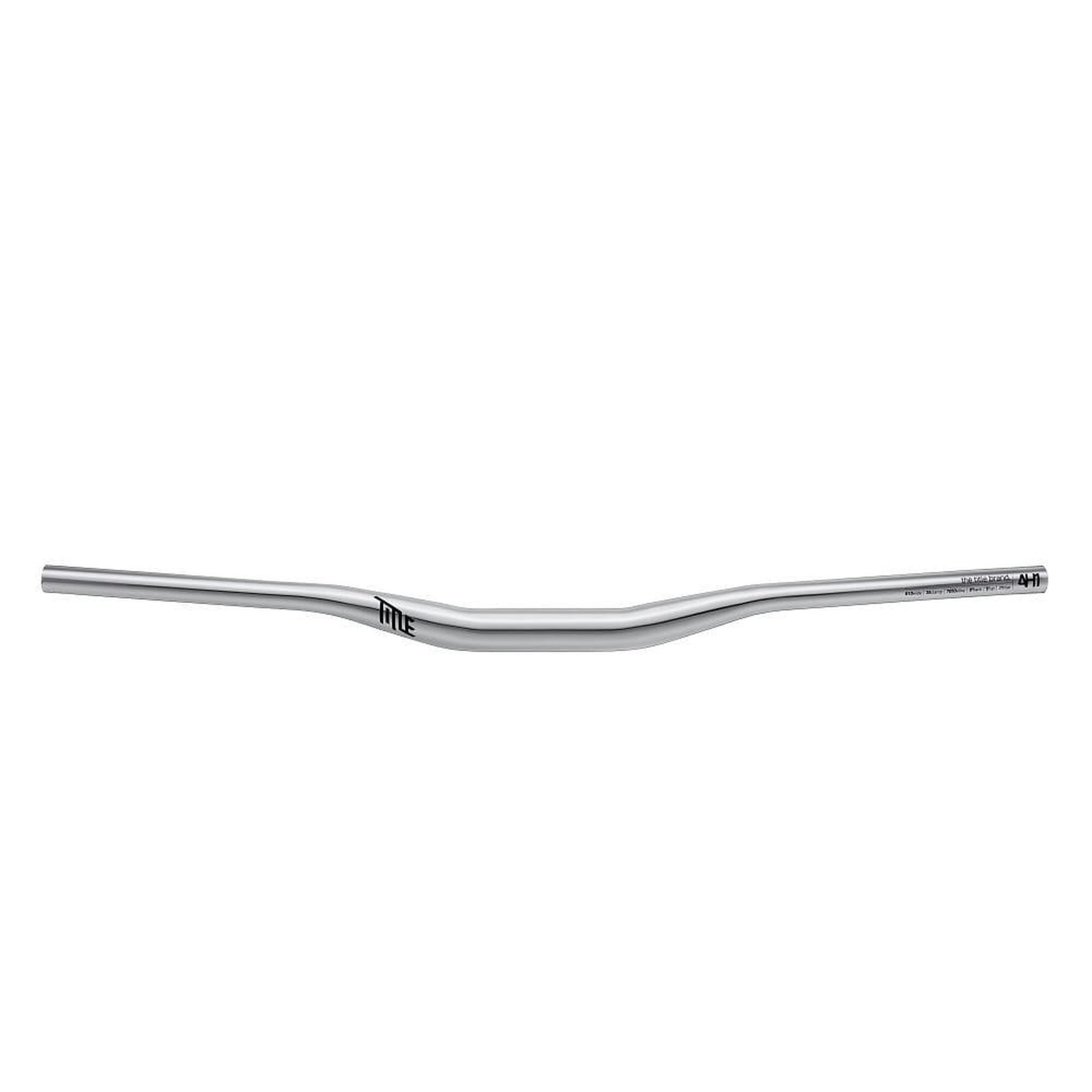 TITLE Manubrio MTB AH1 35 mm - 25 mm di alzata - Cromo