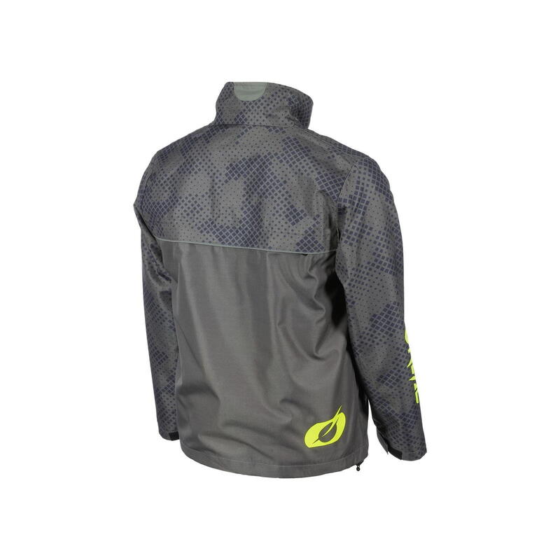 SHORE Rain Jacket V.22 gray/neon yellow
