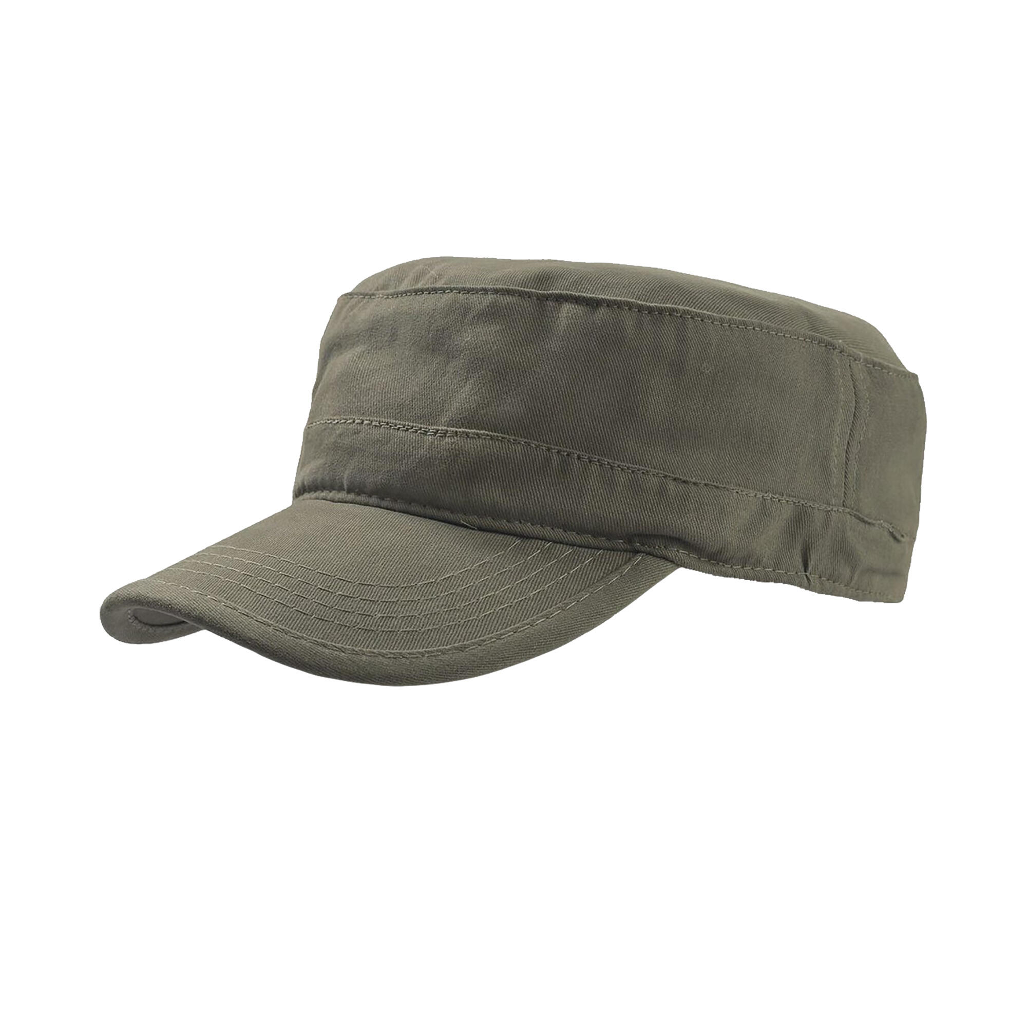 Tank Brushed Cotton Military Cap (Pack of 2) (Olive) 1/3
