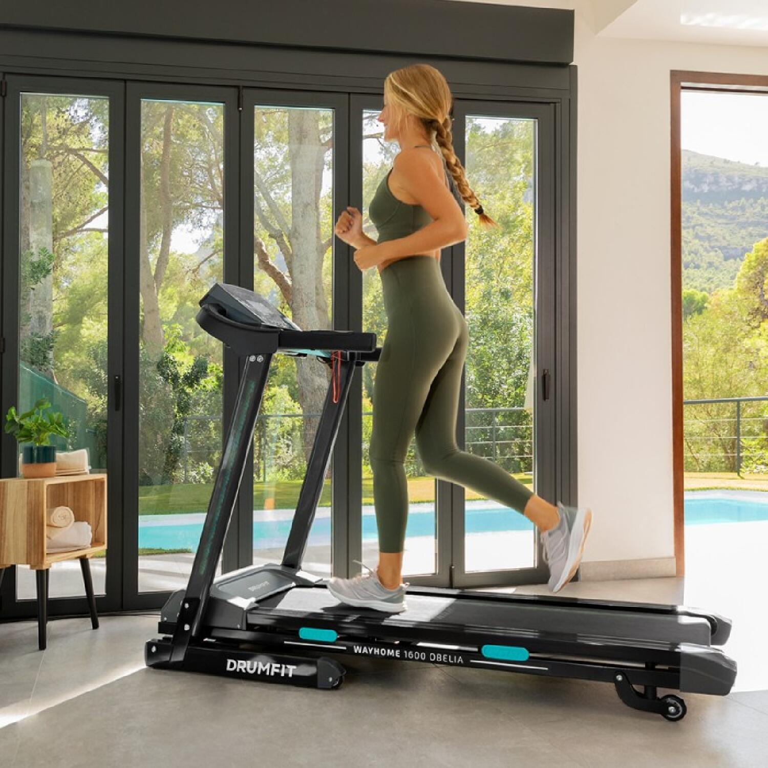 Cinta de Correr Plegable DrumFit WayHome 1600 Cecotec Obelia