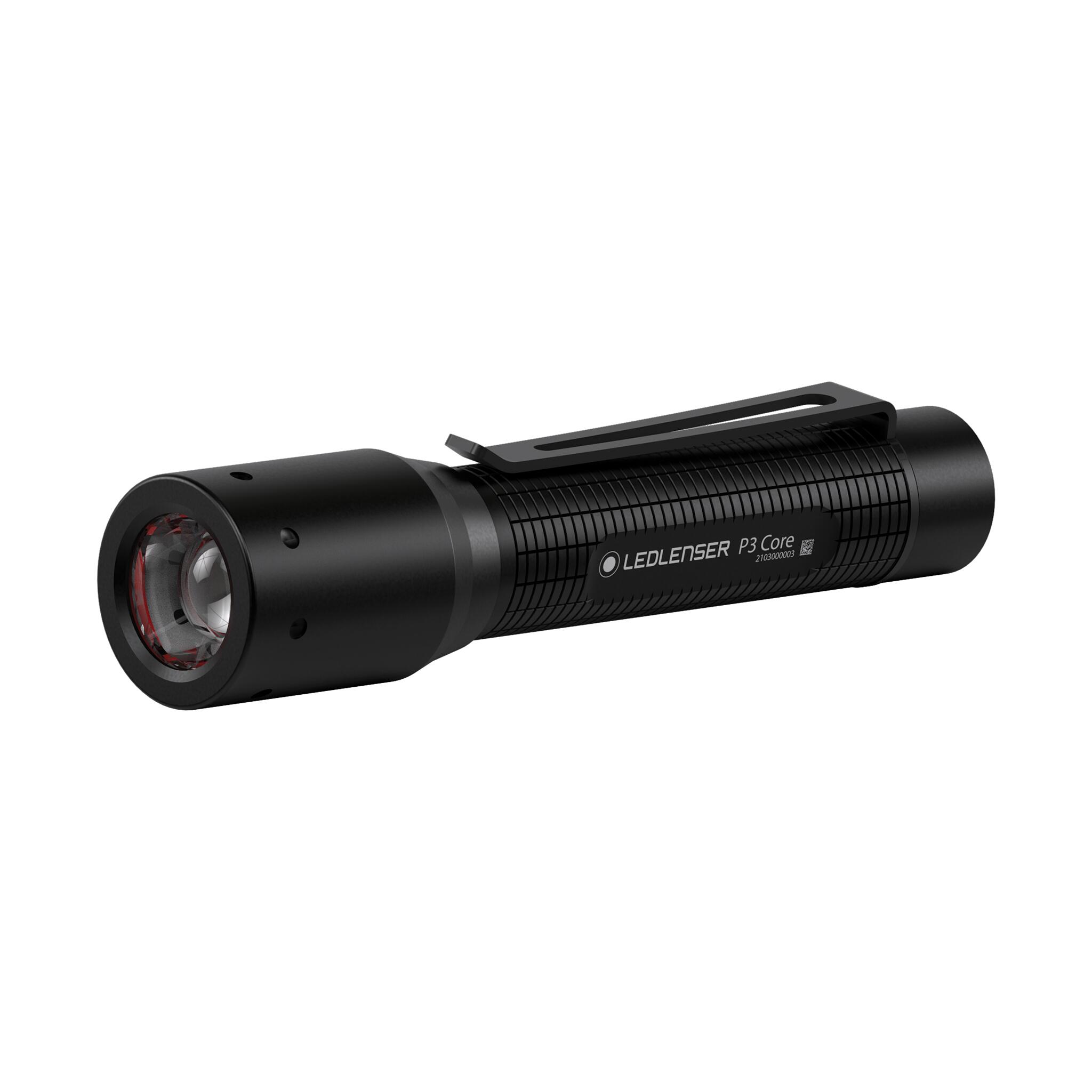 LANTERNA LED LENSER P3 CORE BLACK 90 LUMENI