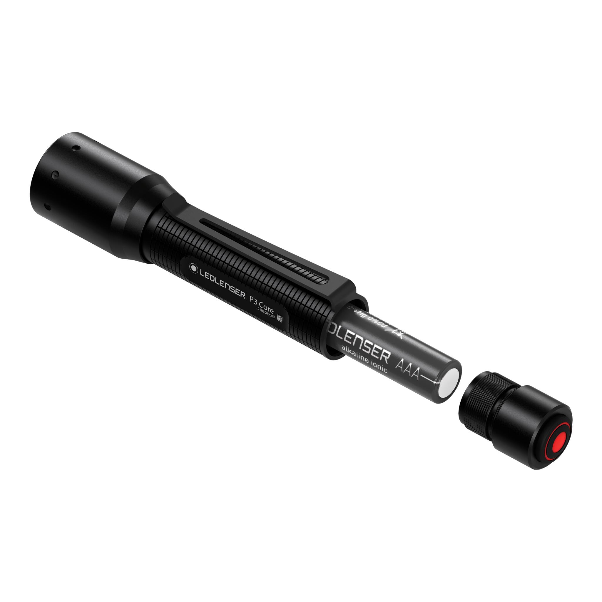 P3 Core Pocket Torch x1 AAA Battery 90lm LED, Lightweight 42g, Ideal For Camping 3/5