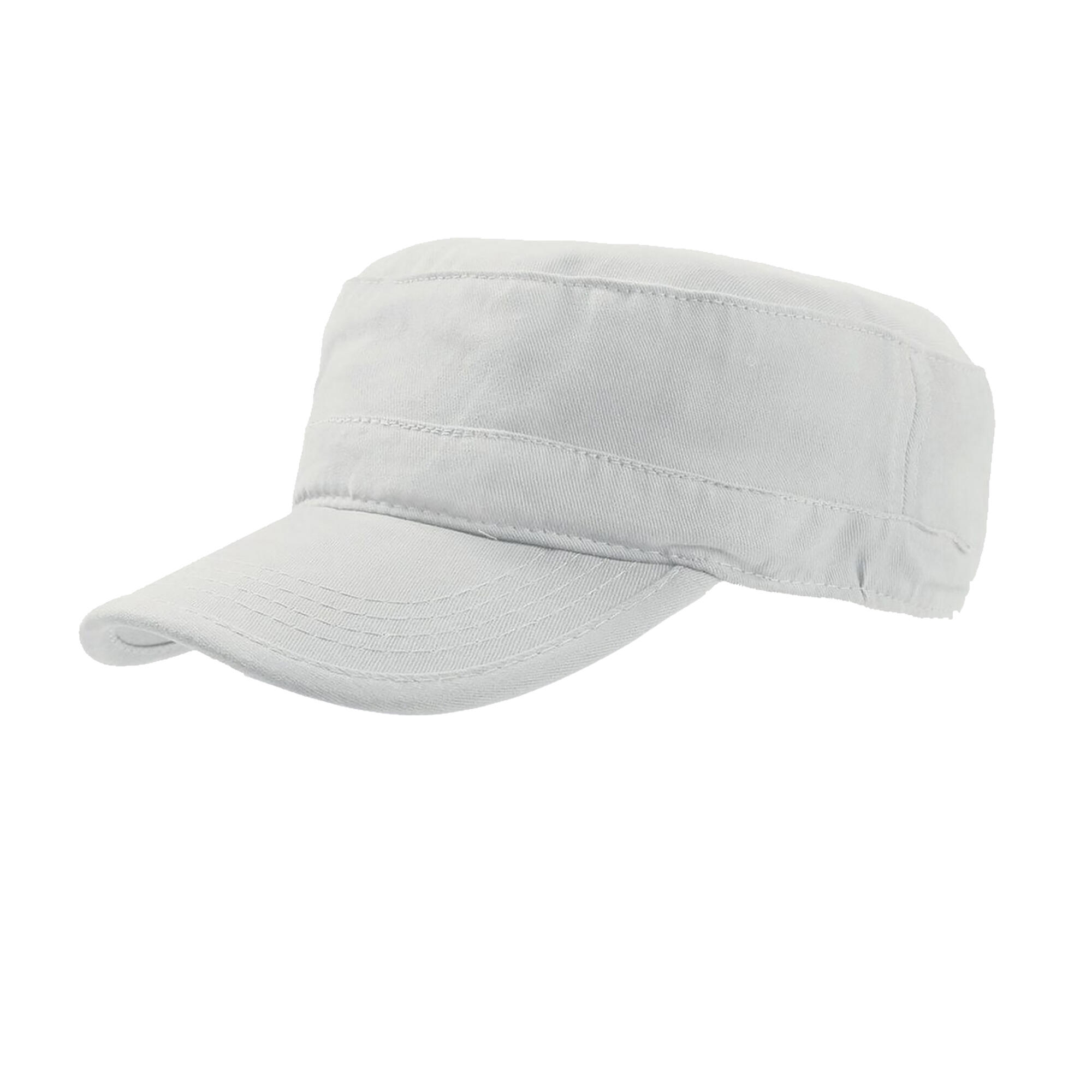 ATLANTIS Tank Brushed Cotton Military Cap (Pack of 2) (White)