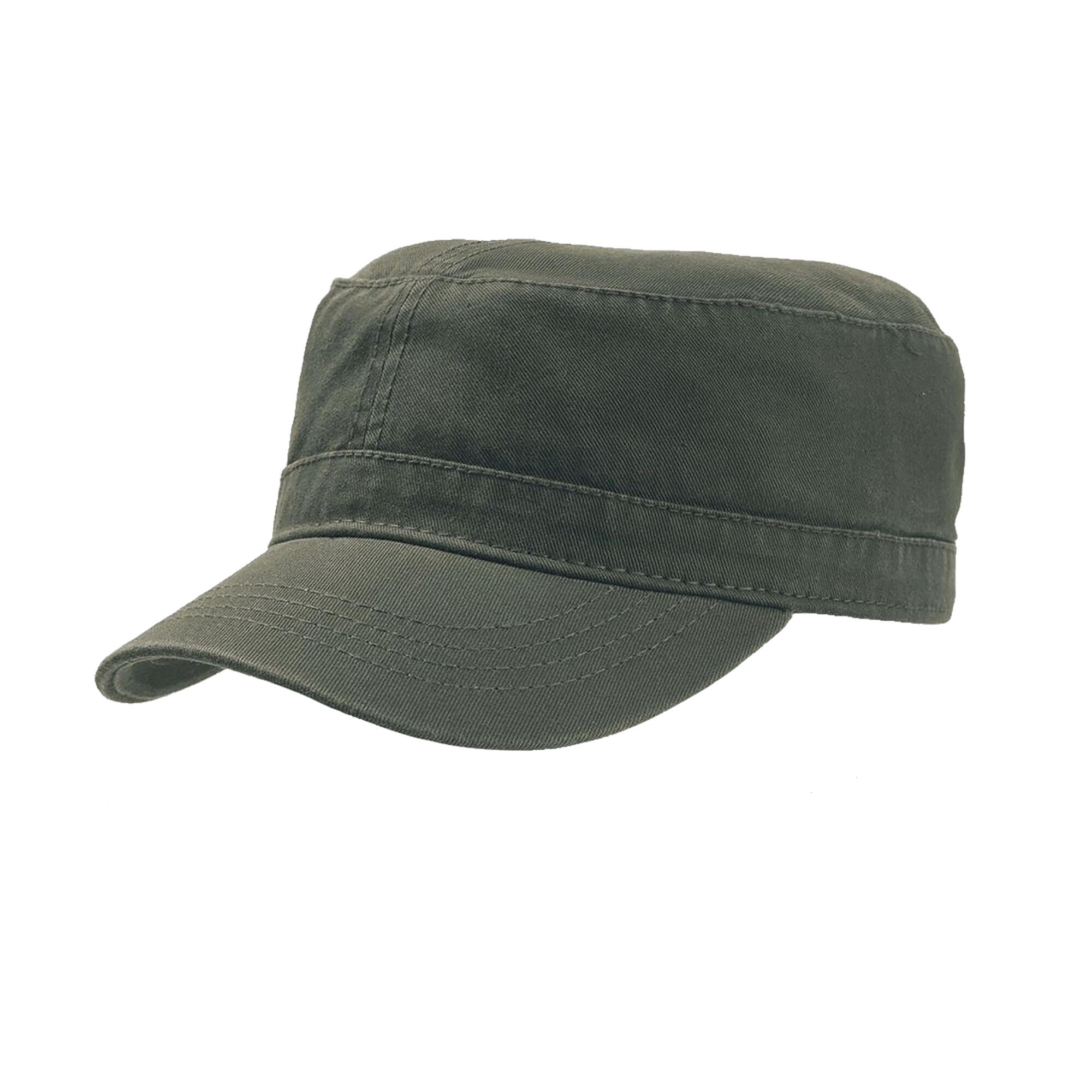 ATLANTIS Chino Cotton Uniform Military Cap (Pack Of 2) (Olive)