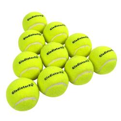 Balles de tennis pour entrainements (lot de 10)