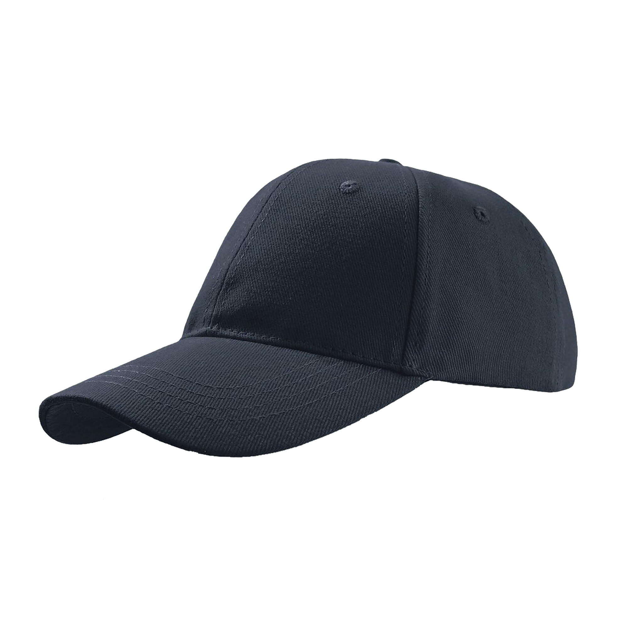 ATLANTIS Liberty Six Buckle Brushed Cotton 6 Panel Cap (Navy)