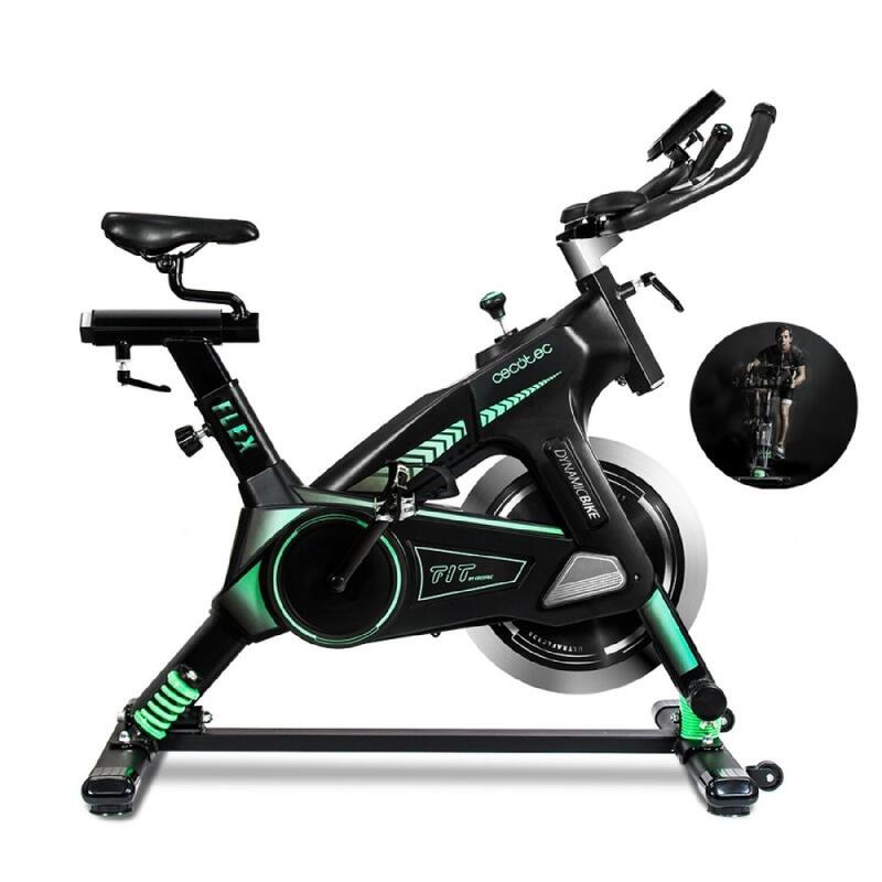 Cecotec Bicicleta Volante de inercia niveles variable pantala lcd sillin regulable indoor profesional ultraflex 25 sistema