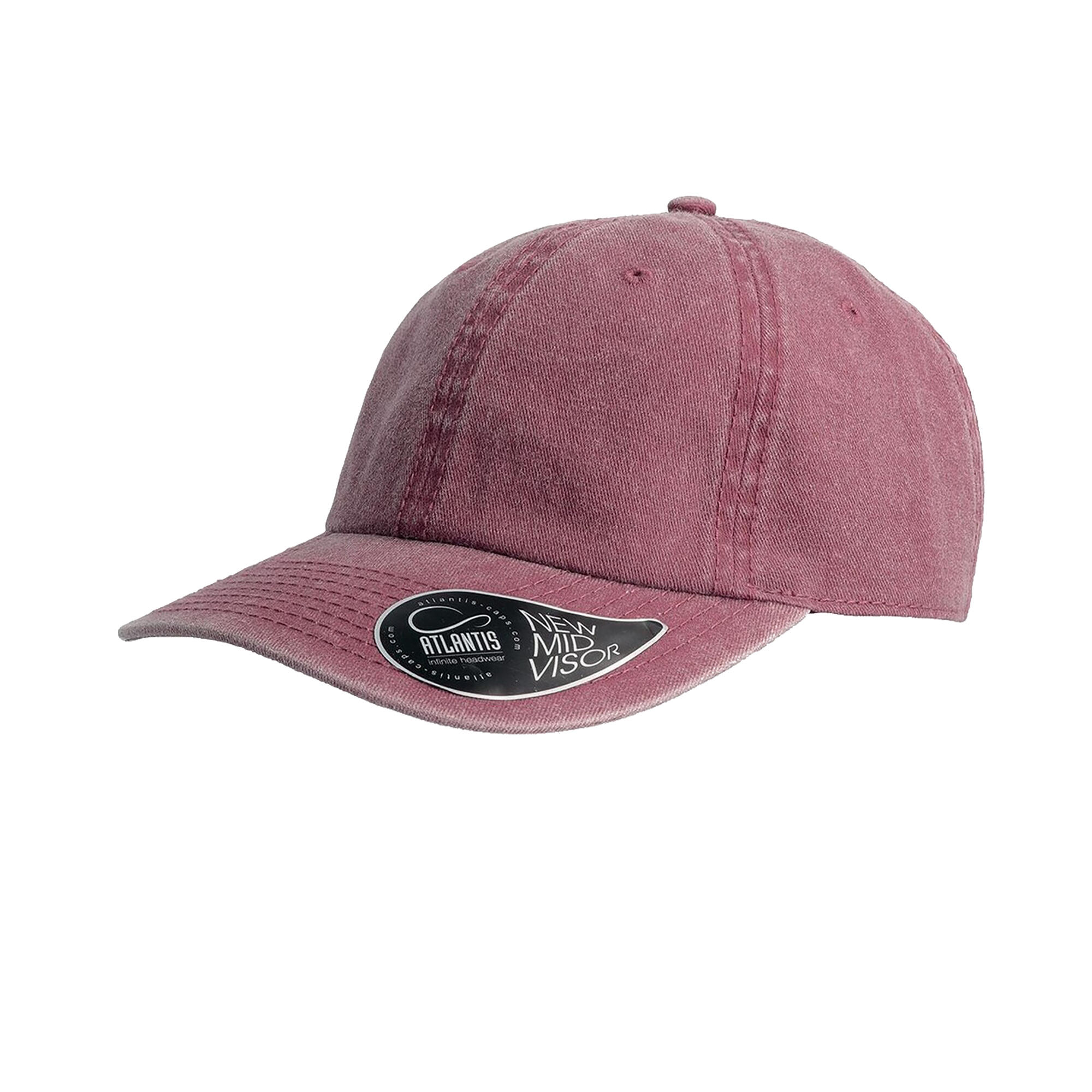 Digg Pigment Dyed 6 Panel Cap (Burgundy) 1/4