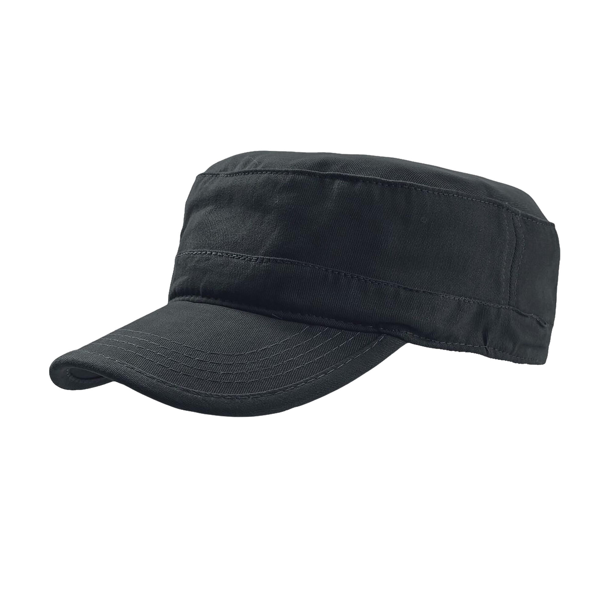 Tank Brushed Cotton Military Cap (Pack of 2) (Black) 1/4
