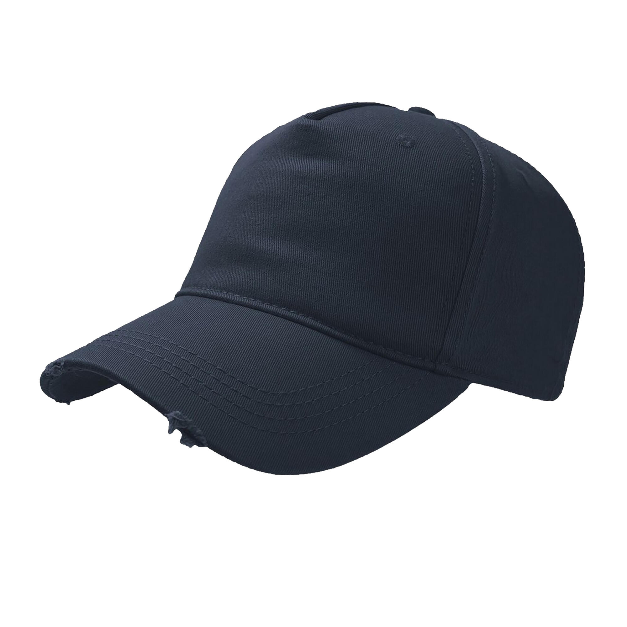 ATLANTIS Cargo Weathered Visor 5 Panel Cap (Pack of 2) (Navy)