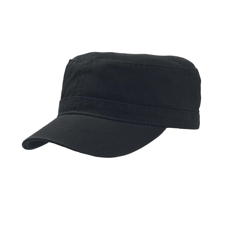 Chino Cotton Uniform Military Cap (Pack of 2) (Black)