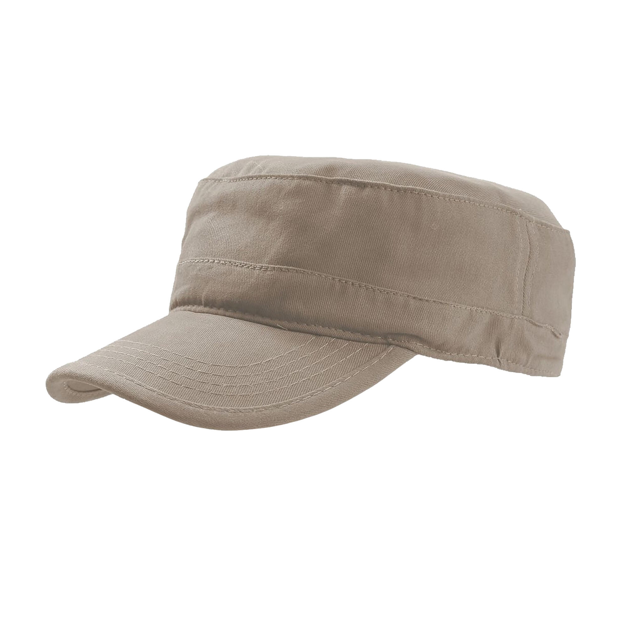 Tank Brushed Cotton Military Cap (Pack of 2) (Khaki) 1/3