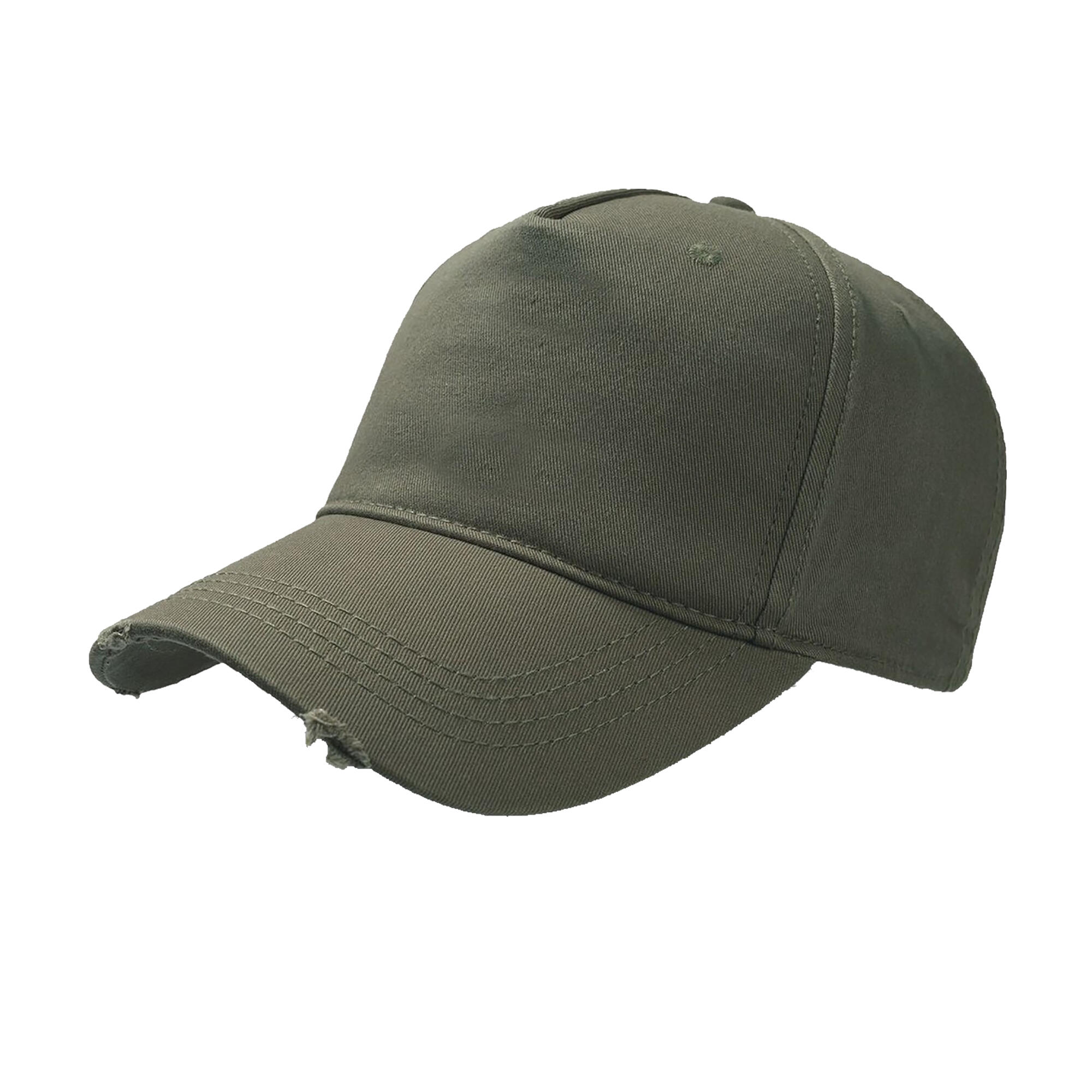 Cargo Weathered Visor 5 Panel Cap (Pack of 2) (Olive) 1/3