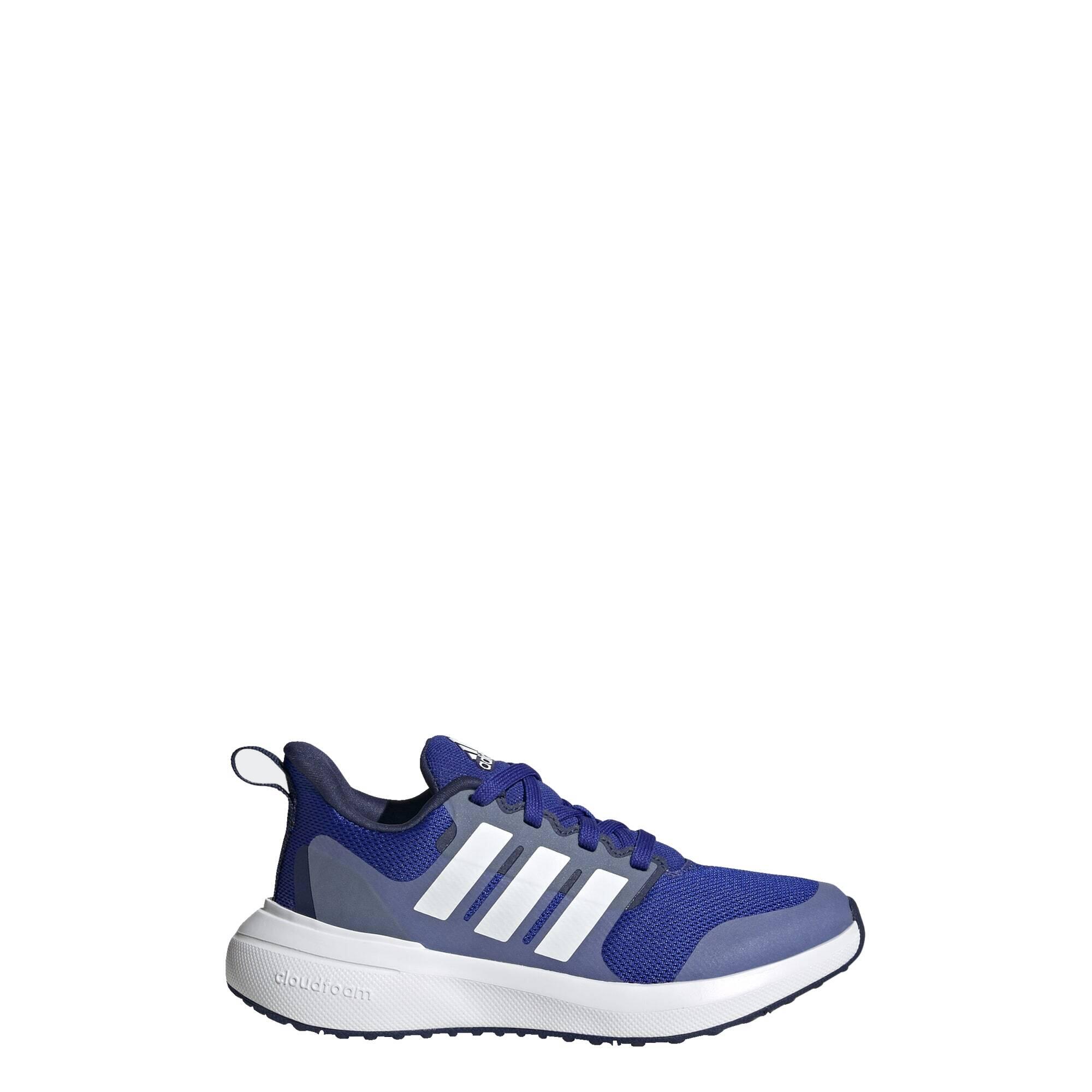 Adidas - Chaussure À Lacets Fortarun 2.0 Cloudfoam - Chaussures De Sport - Blanc|bleu - 30,5 - Decathlon