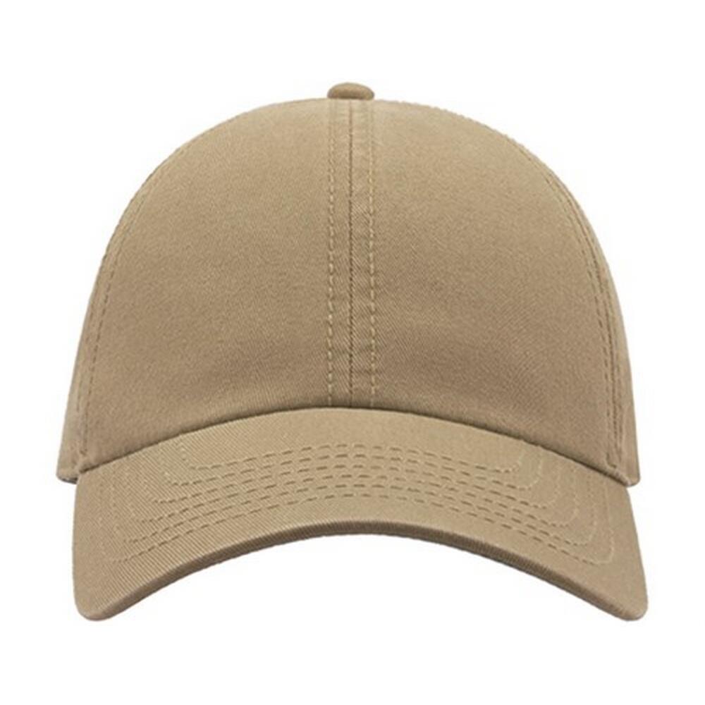 Action 6 Panel Chino Baseball Cap (Khaki) 4/4